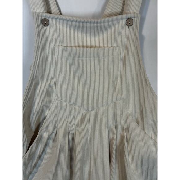 Zesica Corduroy Bib Wide Leg Overalls womens Size Large Fall Basic Soft Girl - Picture 2 of 9